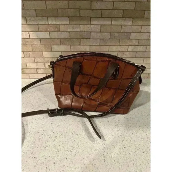 Dooney & Bourke Denison‎ Ruby Cognac Brown T'moro b25 - Picture 3 of 5